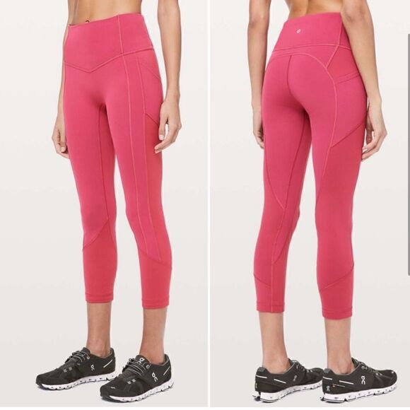 Lululemon All The Right Places Crop Violet Pink - Picture 1 of 15